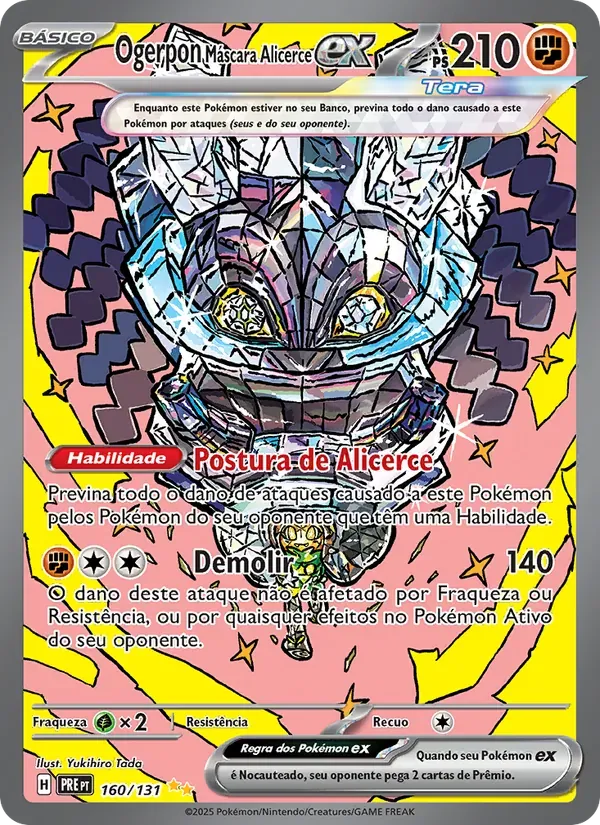 Ogerpon Máscara Alicerce ex 160/131 Evoluções Prismáticas