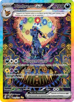 Umbreon ex 161 Evoluções Prismáticas