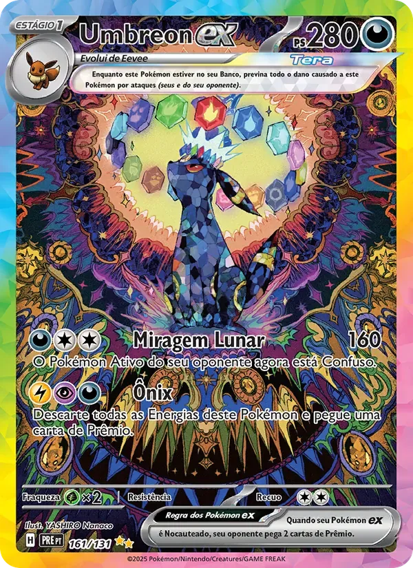 Umbreon ex 161/131 Evoluções Prismáticas