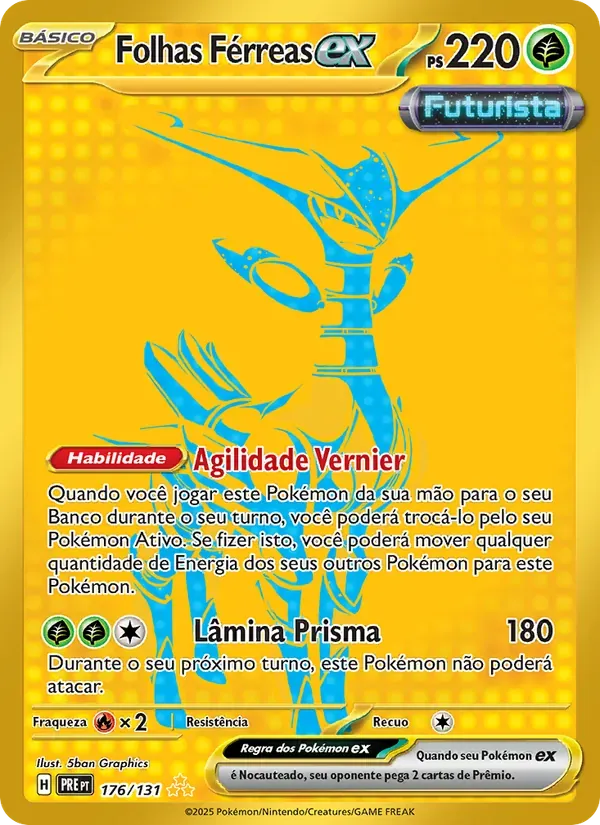 Folhas Férreas ex 176/131 Evoluções Prismáticas