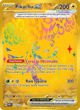 Pikachu ex 179 Evoluções Prismáticas