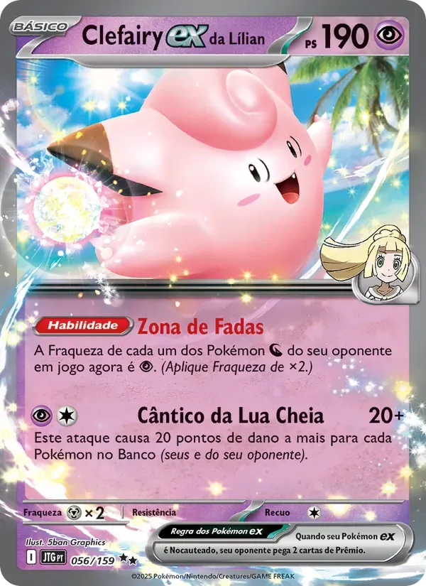 Clefairy ex da Lílian 056/159 Amigos de Jornada
