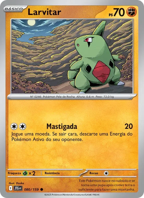Larvitar 080/159 Amigos de Jornada