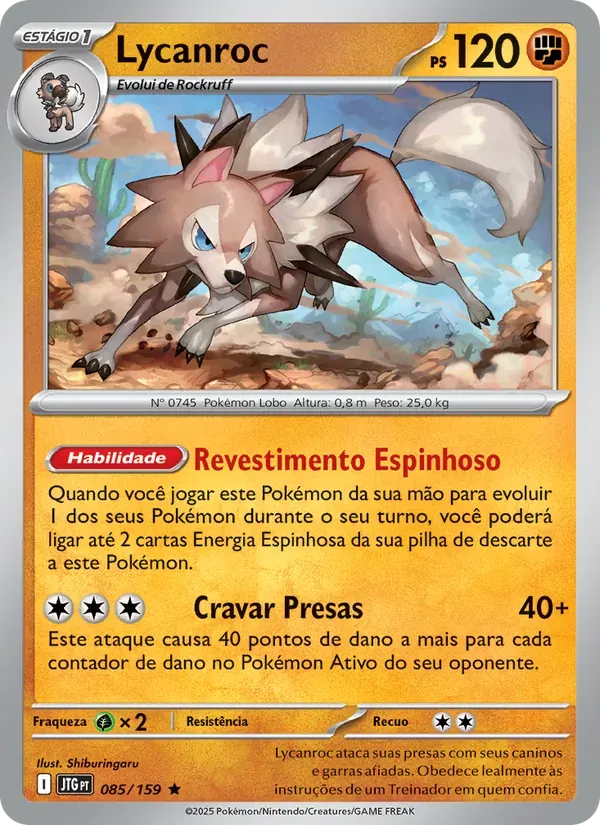 Lycanroc 085/159 Amigos de Jornada