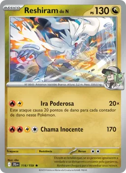Reshiram do N 116 Amigos de Jornada