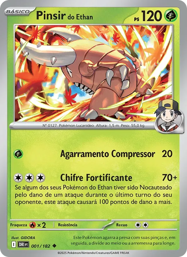 Pinsir do Ethan 001/182 Rivais Predestinados