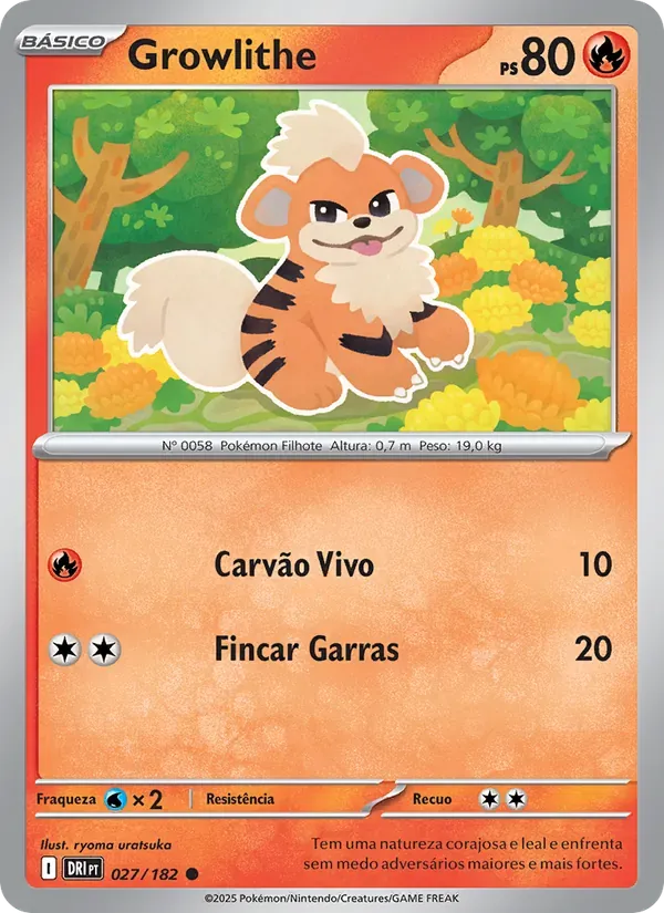 Growlithe 027/182 Rivais Predestinados