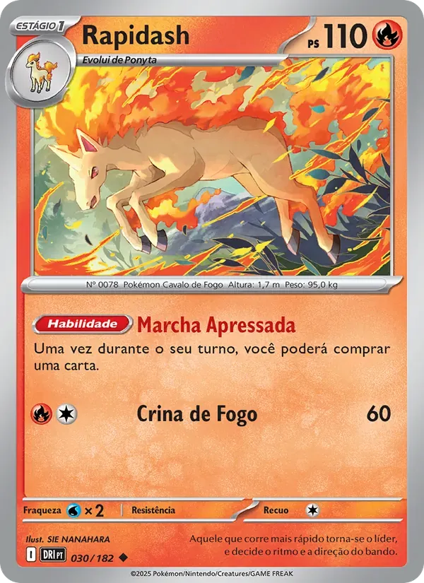 Rapidash 030/182 Rivais Predestinados