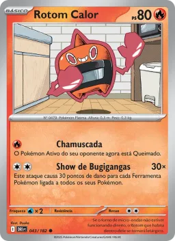 Rotom Calor 043 Rivais Predestinados