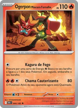 Ogerpon Máscara Fornalha 044 Rivais Predestinados