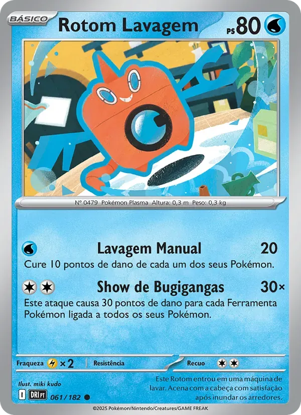 Rotom Lavagem 061/182 Rivais Predestinados