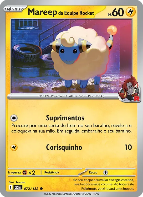 Mareep da Equipe Rocket 072/182 Rivais Predestinados