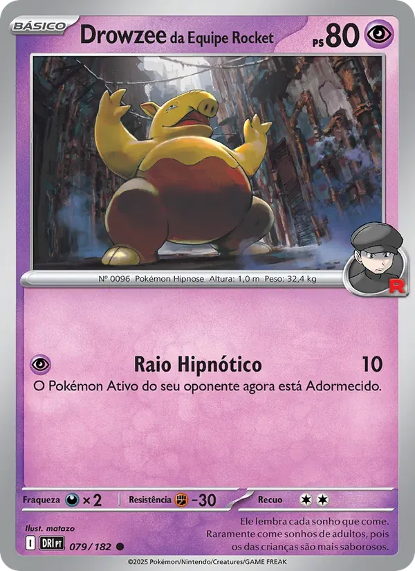 Drowzee da Equipe Rocket 079/182 Rivais Predestinados