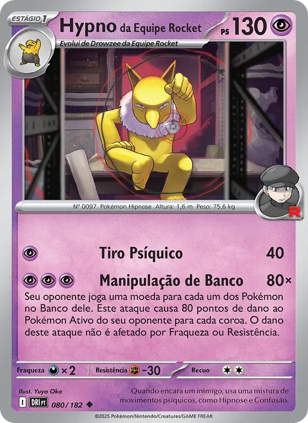 Hypno da Equipe Rocket 080/182 Rivais Predestinados