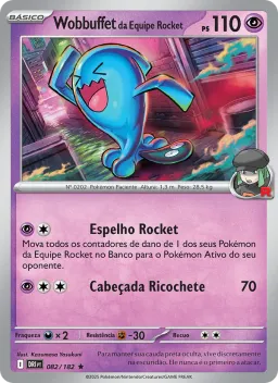 Wobbuffet da Equipe Rocket 082 Rivais Predestinados