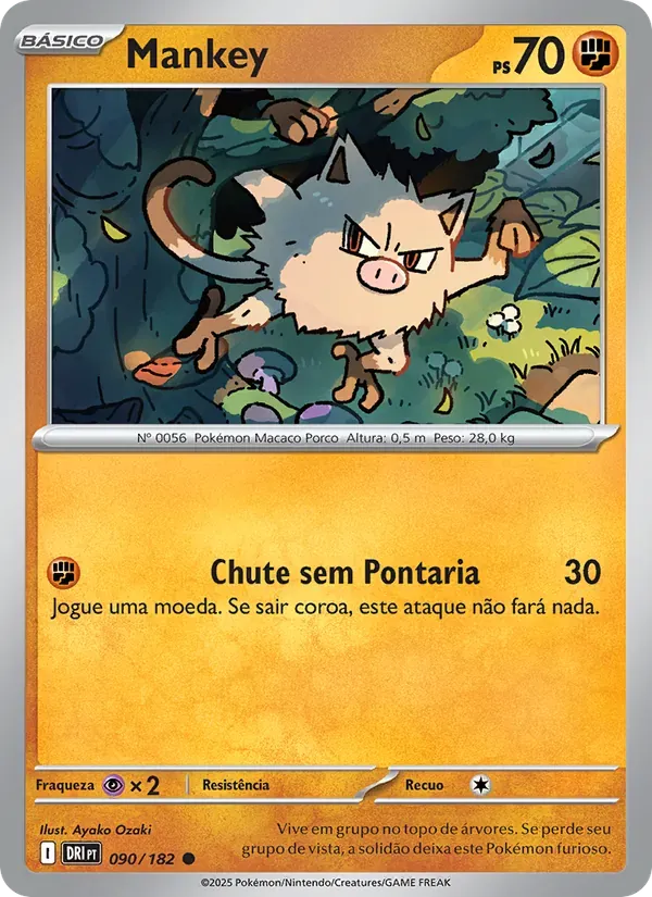 Mankey 090/182 Rivais Predestinados