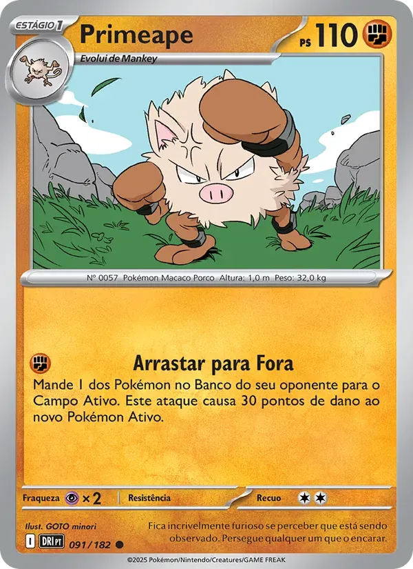 Primeape 091/182 Rivais Predestinados