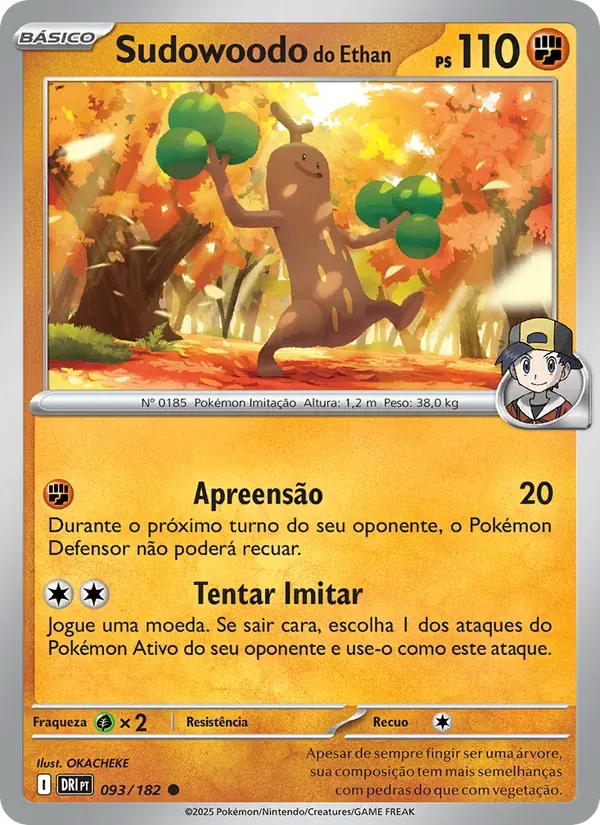 Sudowoodo do Ethan 093/182 Rivais Predestinados