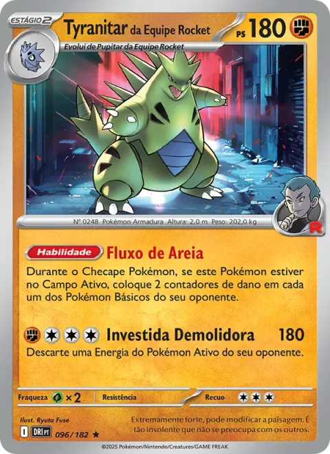 Tyranitar da Equipe Rocket 096/182