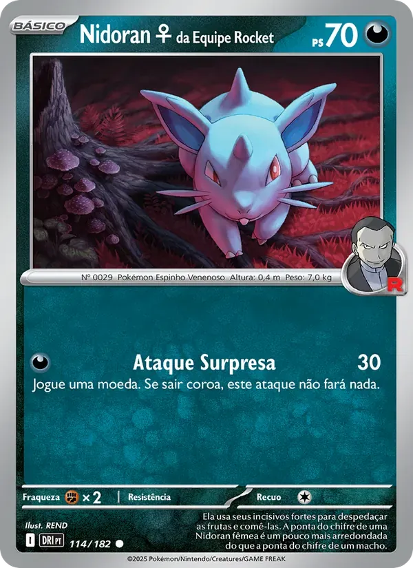 Nidoran♀ da Equipe Rocket 114/182 Rivais Predestinados