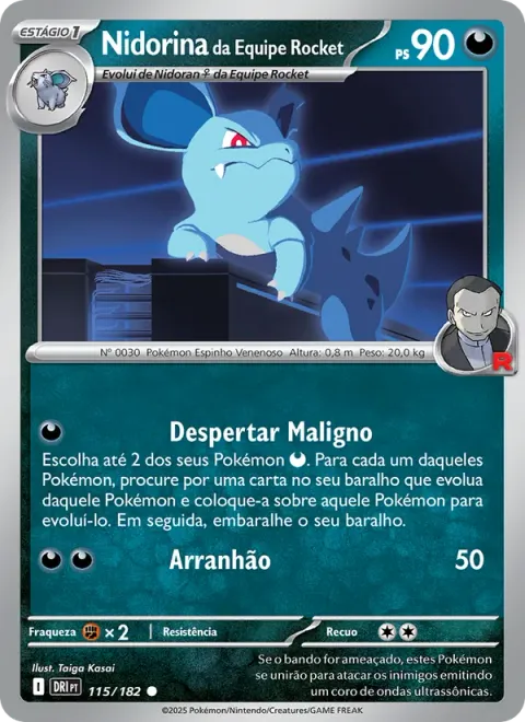 Nidorina da Equipe Rocket 115/182