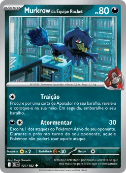 Murkrow da Equipe Rocket 127 Rivais Predestinados
