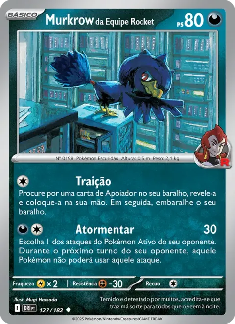 Murkrow da Equipe Rocket 127/182