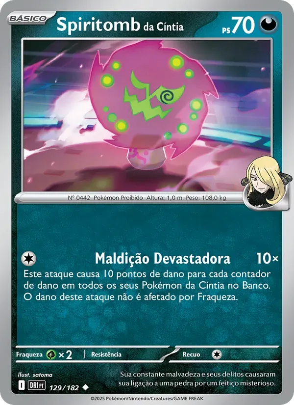 Spiritomb da Cíntia 129/182 Rivais Predestinados