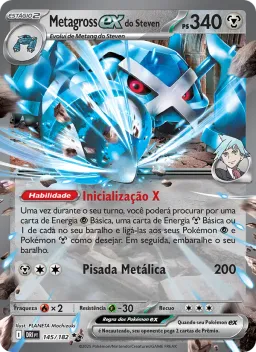 Metagross ex do Steven 145 Rivais Predestinados