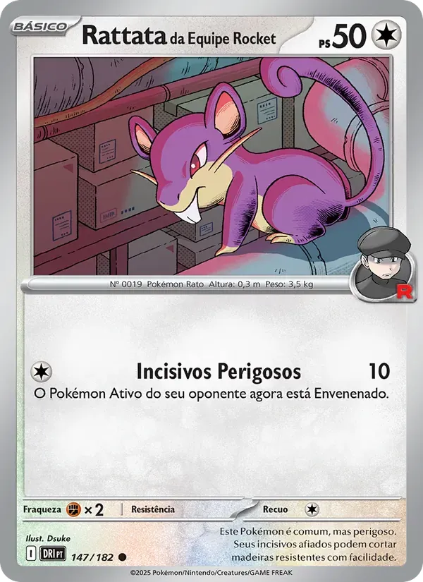 Rattata da Equipe Rocket 147/182 Rivais Predestinados