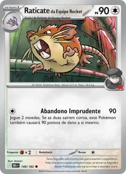 Raticate da Equipe Rocket 148 Rivais Predestinados