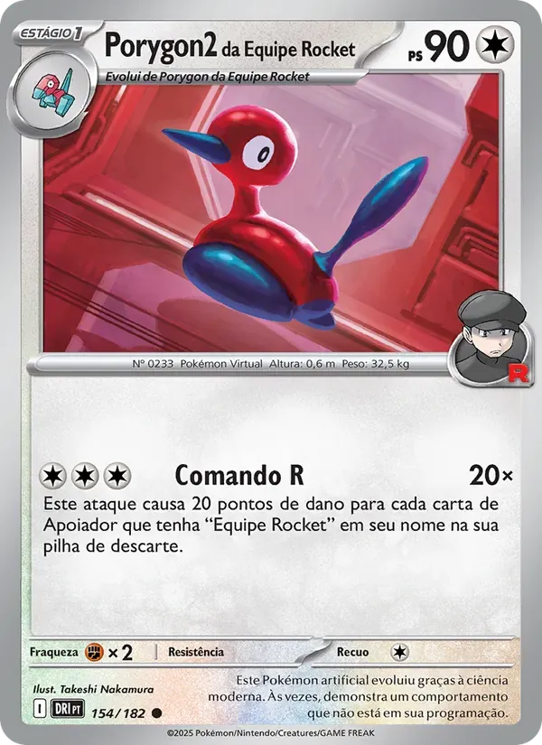Porygon2 da Equipe Rocket 154/182 Rivais Predestinados