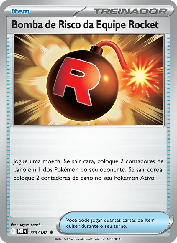 Bomba de Risco da Equipe Rocket 179/182 Rivais Predestinados