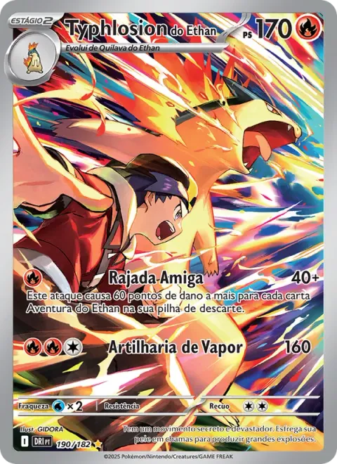Typhlosion do Ethan 190/182