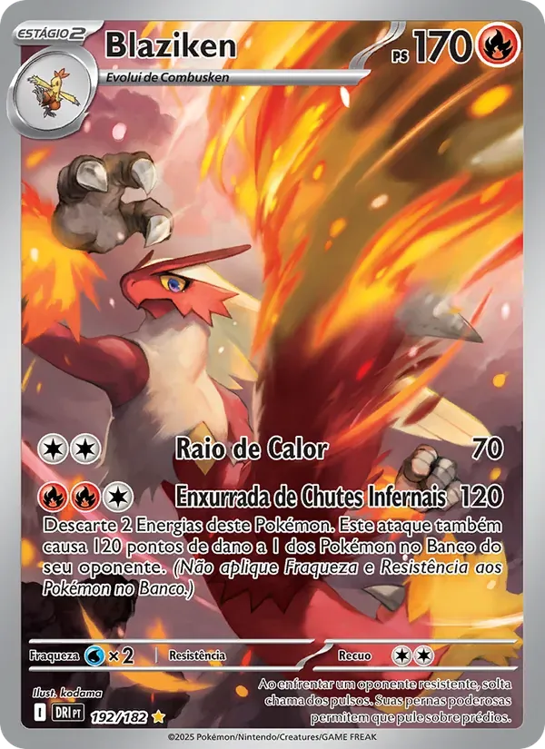 Blaziken 192/182 Rivais Predestinados