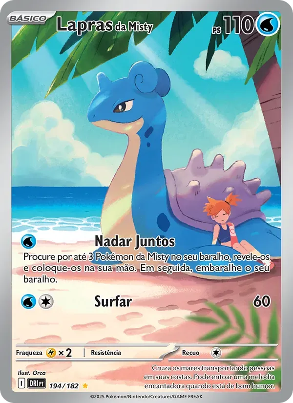 Lapras da Misty 194/182 Rivais Predestinados
