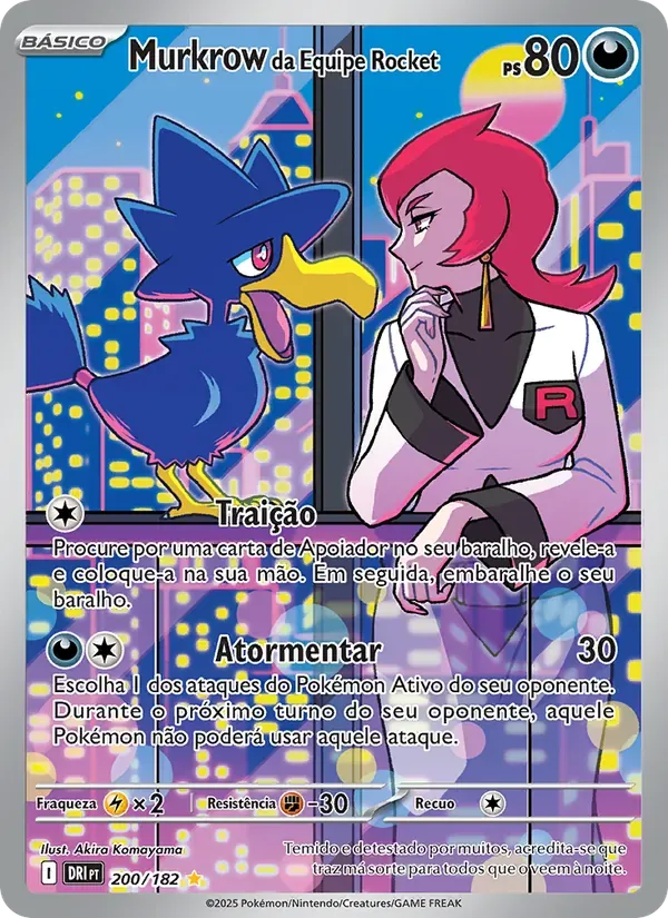 Murkrow da Equipe Rocket 200/182 Rivais Predestinados