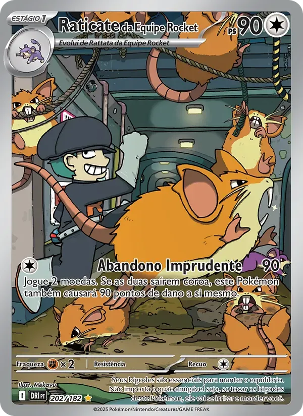 Raticate da Equipe Rocket 202/182 Rivais Predestinados