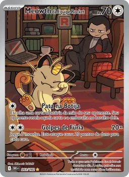 Meowth da Equipe Rocket 203 Rivais Predestinados
