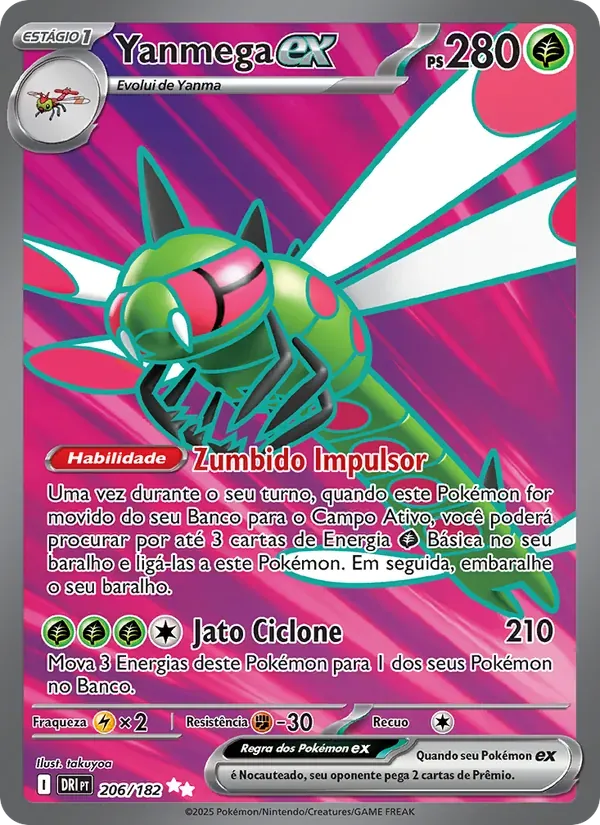 Yanmega ex 206/182 Rivais Predestinados