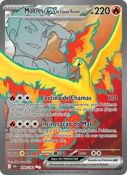 Moltres ex da Equipe Rocket 208 Rivais Predestinados