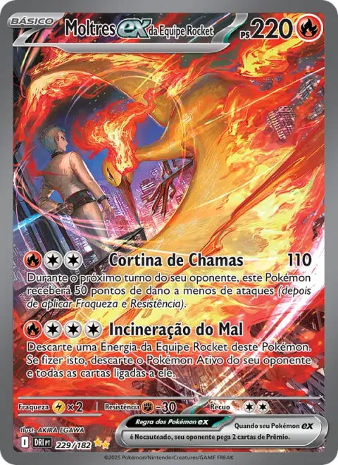 Moltres ex da Equipe Rocket 229/182