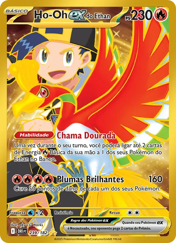 Ho-Oh ex do Ethan 239/182 Rivais Predestinados