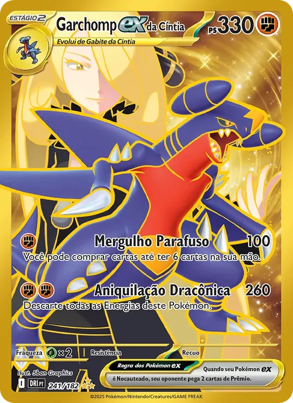 Garchomp ex da Cíntia 241/182 Rivais Predestinados