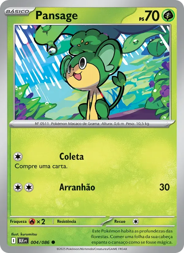 Pansage 004/86 Raio Preto