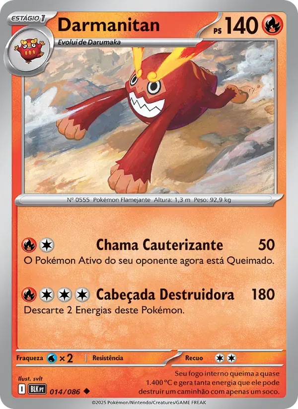 Darmanitan 014/86 Raio Preto