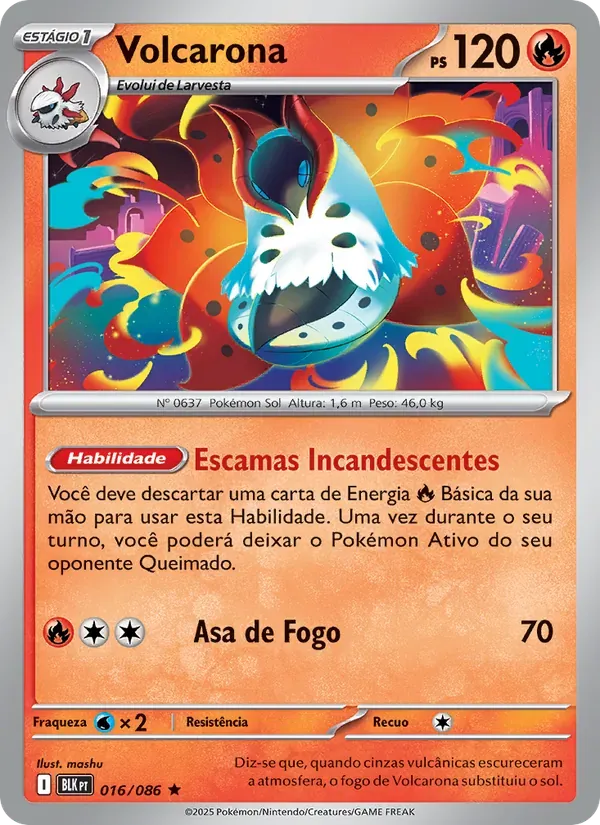 Volcarona 016/86 Raio Preto