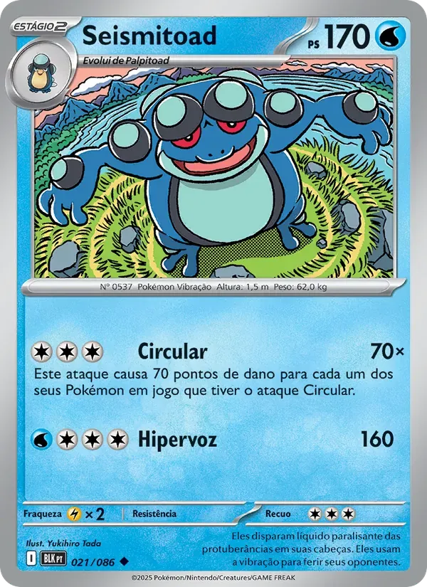 Seismitoad 021/86 Raio Preto