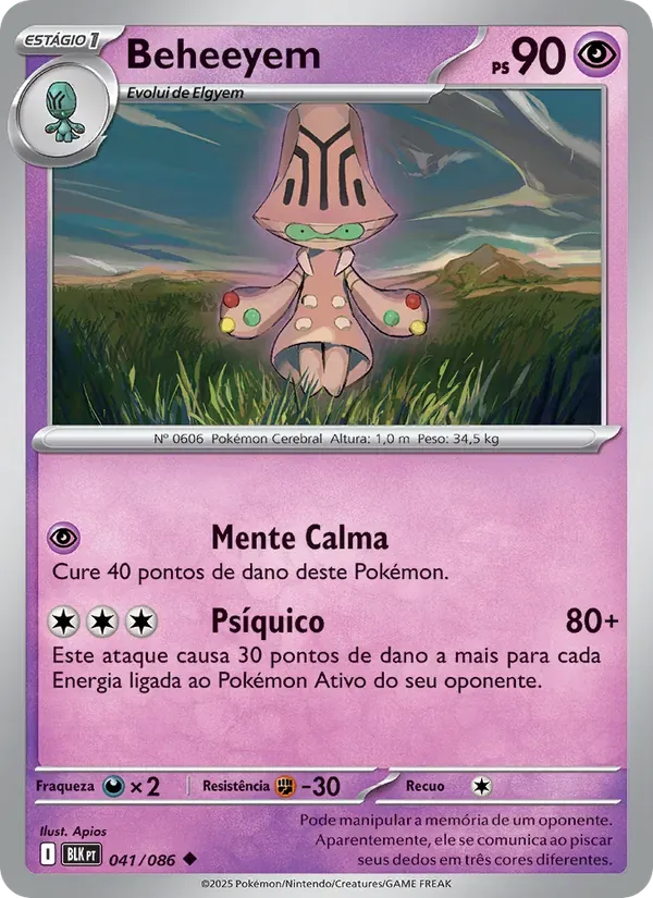 Beheeyem 041/86 Raio Preto