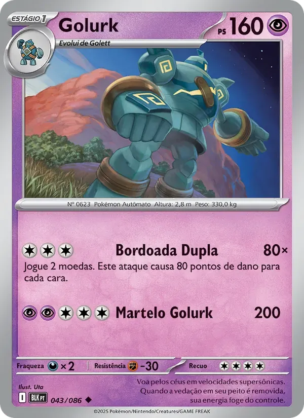 Golurk 043/86 Raio Preto